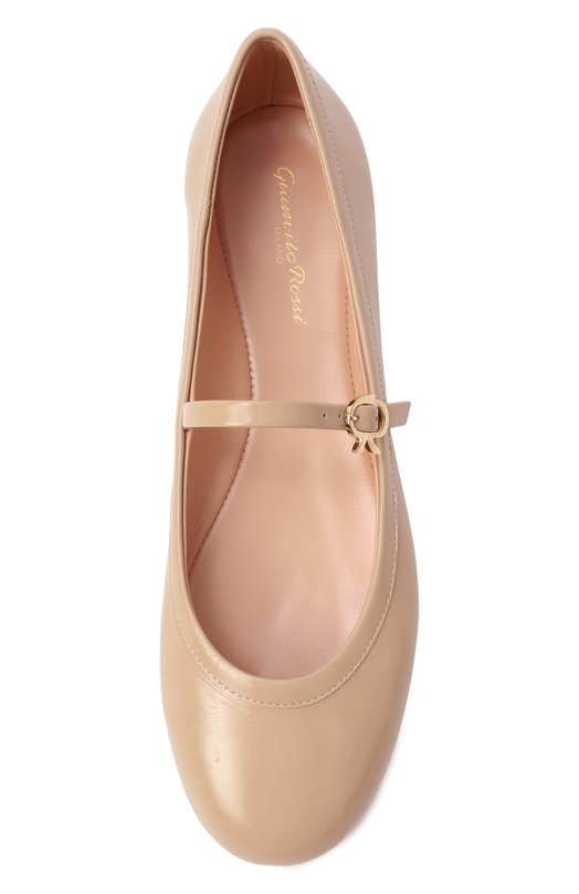 Кожаные балетки Carla Gianvito Rossi G22223.05G0M.NUISAND Бежевый  G22223.05G0M.NUISAND Фото 6