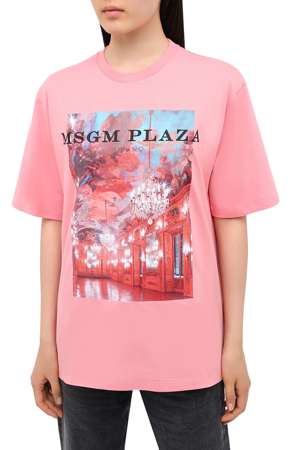 Хлопковая футболка MSGM, арт. 2941MDM187 207798, фото 3