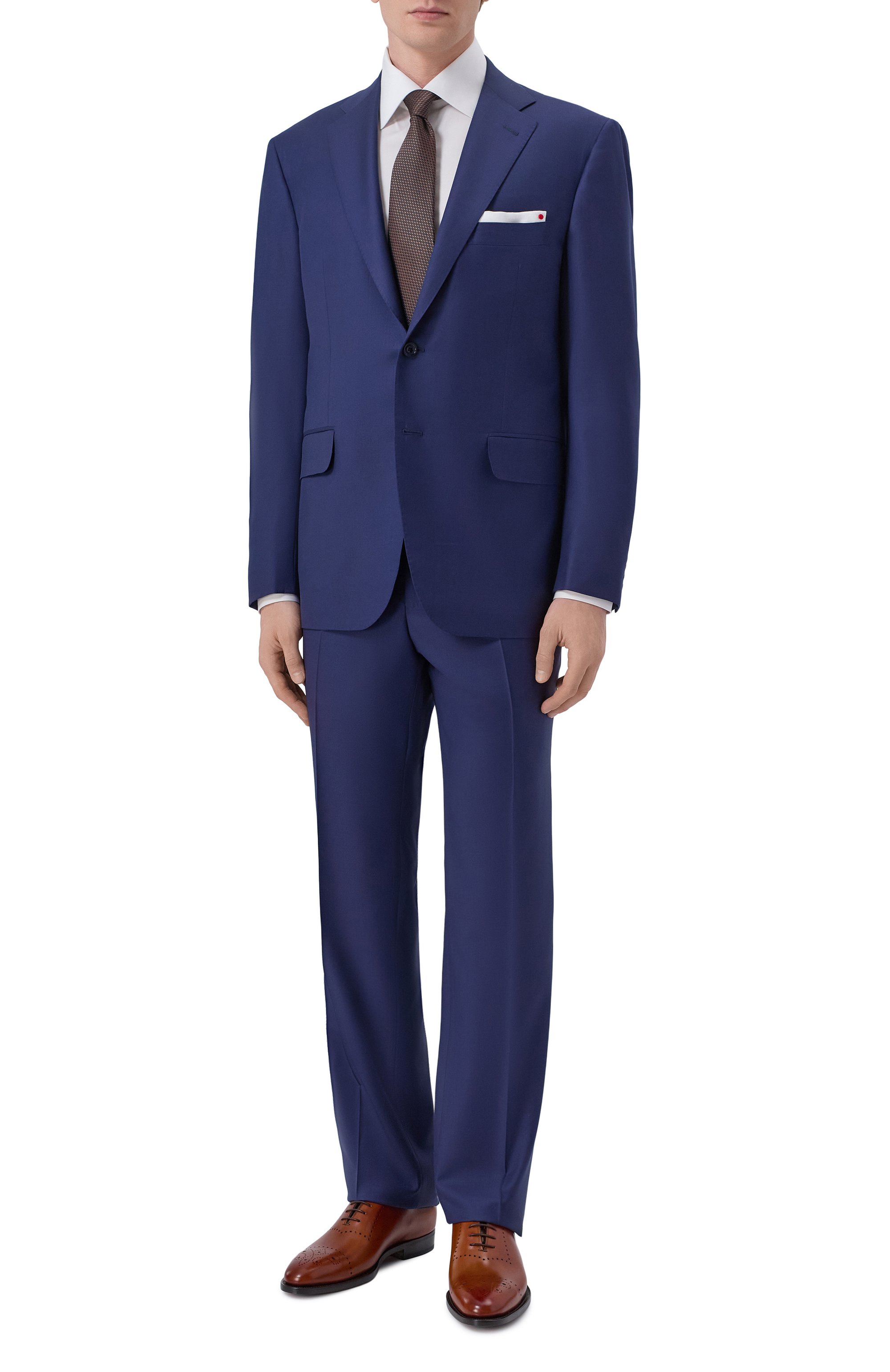 Кожаные оксфорды KITON коричневого цвета по цене 420000 руб., арт. USSA090N00101, фото 2 Кожаные оксфорды KITON, арт. USSA090N00101, фото 2