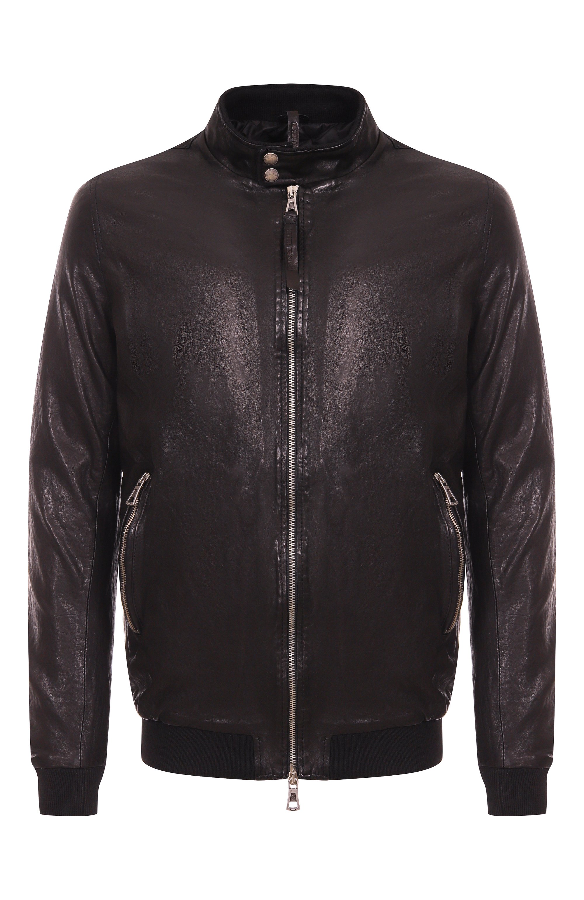 Кожаный бомбер NEVER ENOUGH, арт. MJL005, фото 1