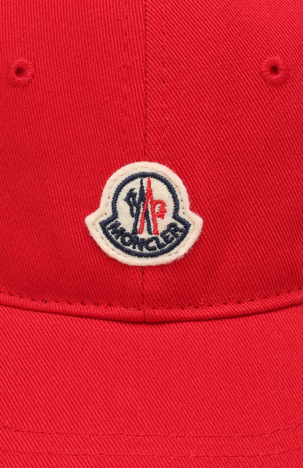 Хлопковая бейсболка MONCLER красного цвета по цене 10900 руб., арт. F1-954-3B100-00-04863, фото 3 Хлопковая бейсболка MONCLER, арт. F1-954-3B100-00-04863, фото 3