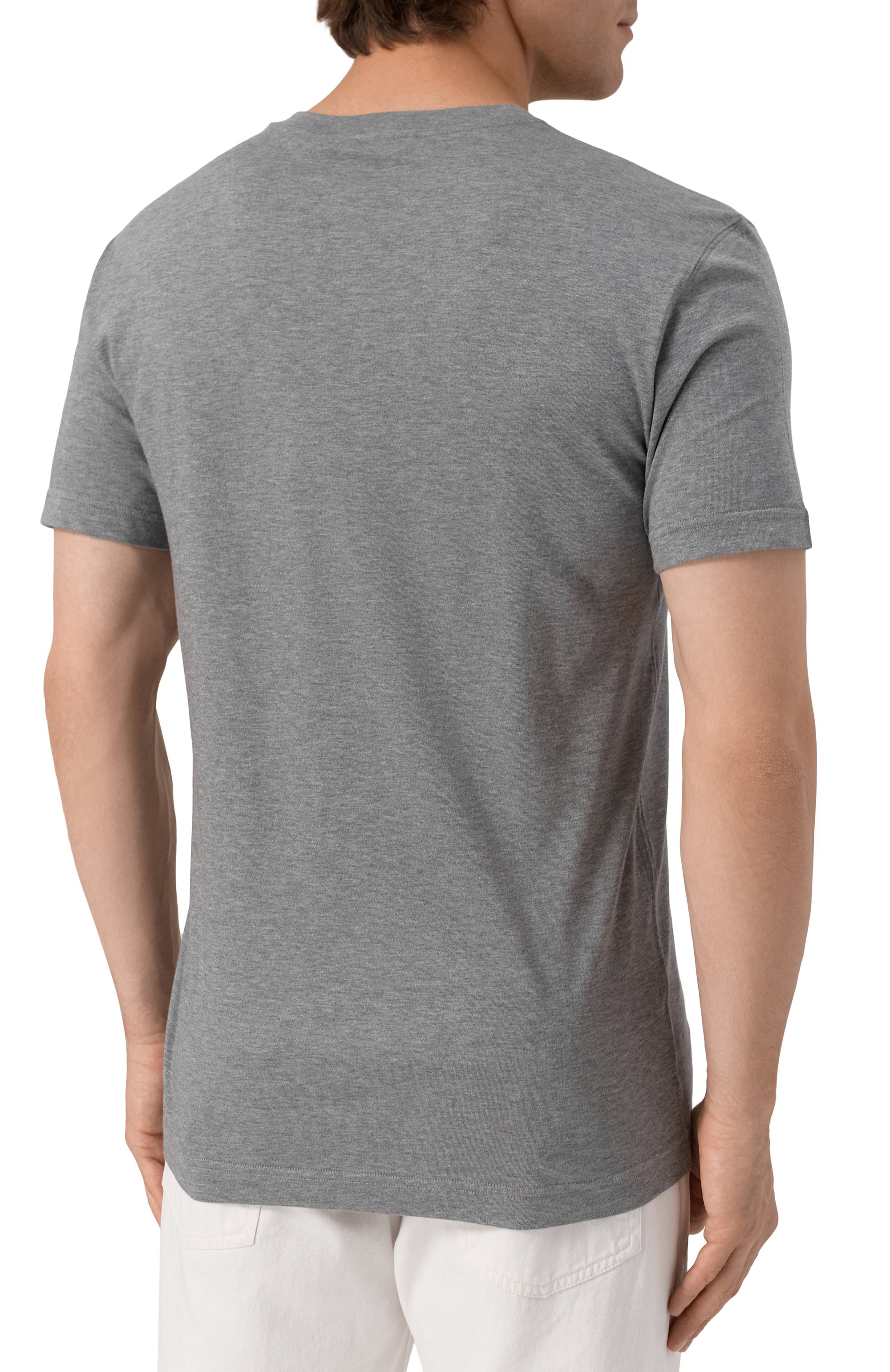 Хлопковая футболка DOLCE & GABBANA серого цвета по цене 59250 руб., арт. G8RN8T/G709Y, фото 4 Хлопковая футболка DOLCE & GABBANA, арт. G8RN8T/G709Y, фото 4