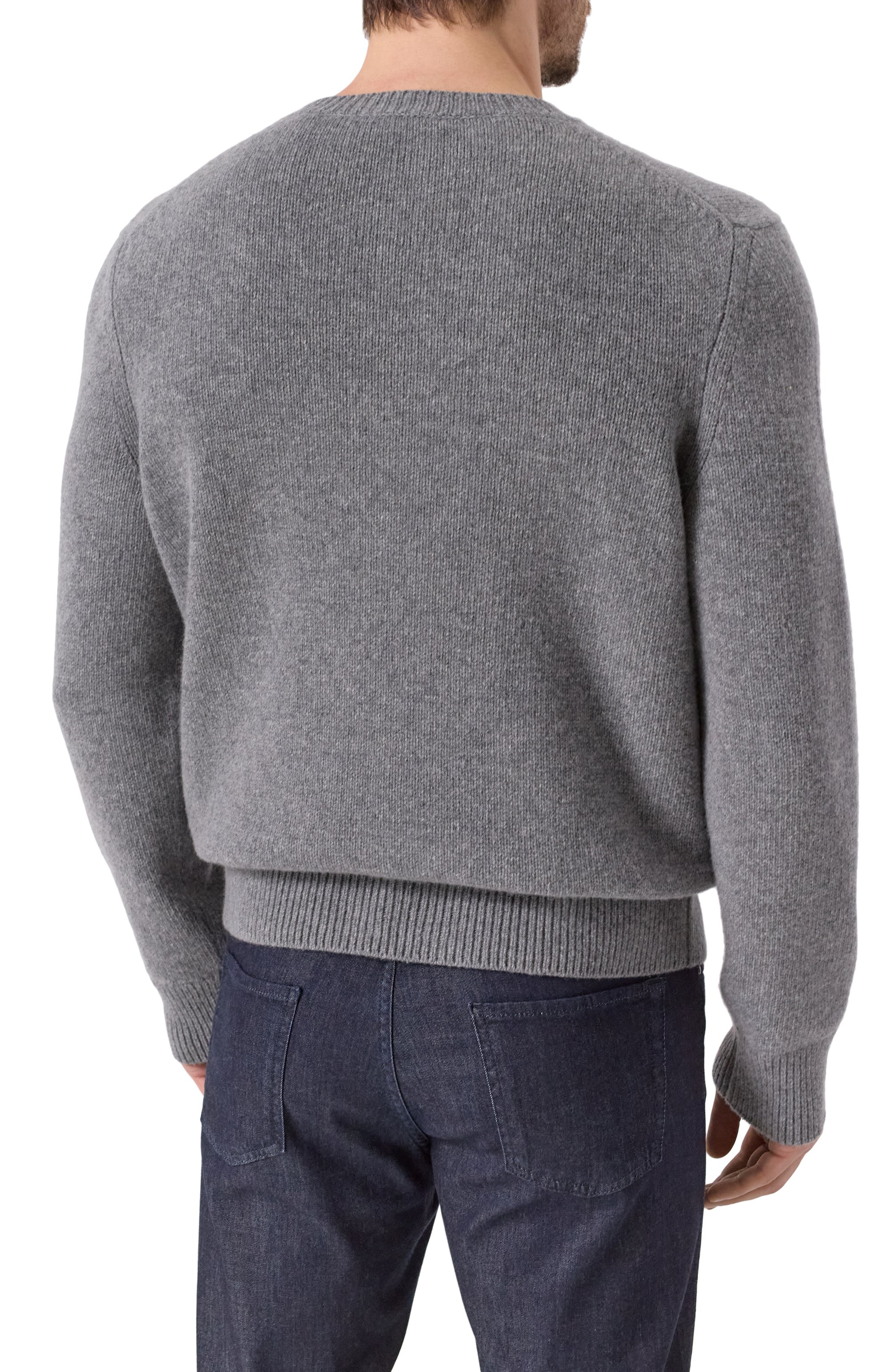 Свитер из шерсти и кашемира BURBERRY серого цвета по цене 146500 руб., арт. 8104878, фото 4 Свитер из шерсти и кашемира BURBERRY, арт. 8104878, фото 4