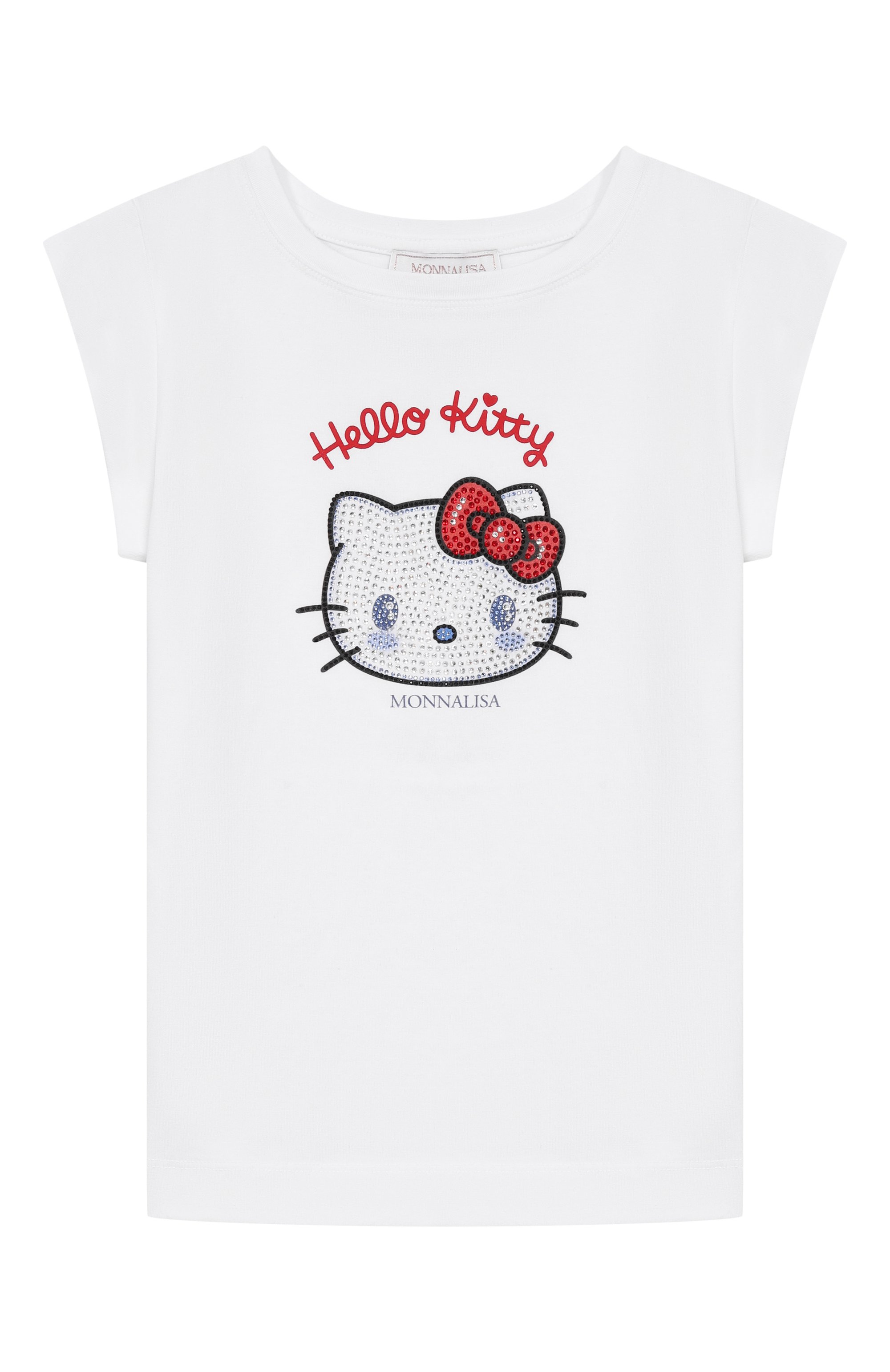 Хлопковая футболка MONNALISA, арт. 19G617, фото 1