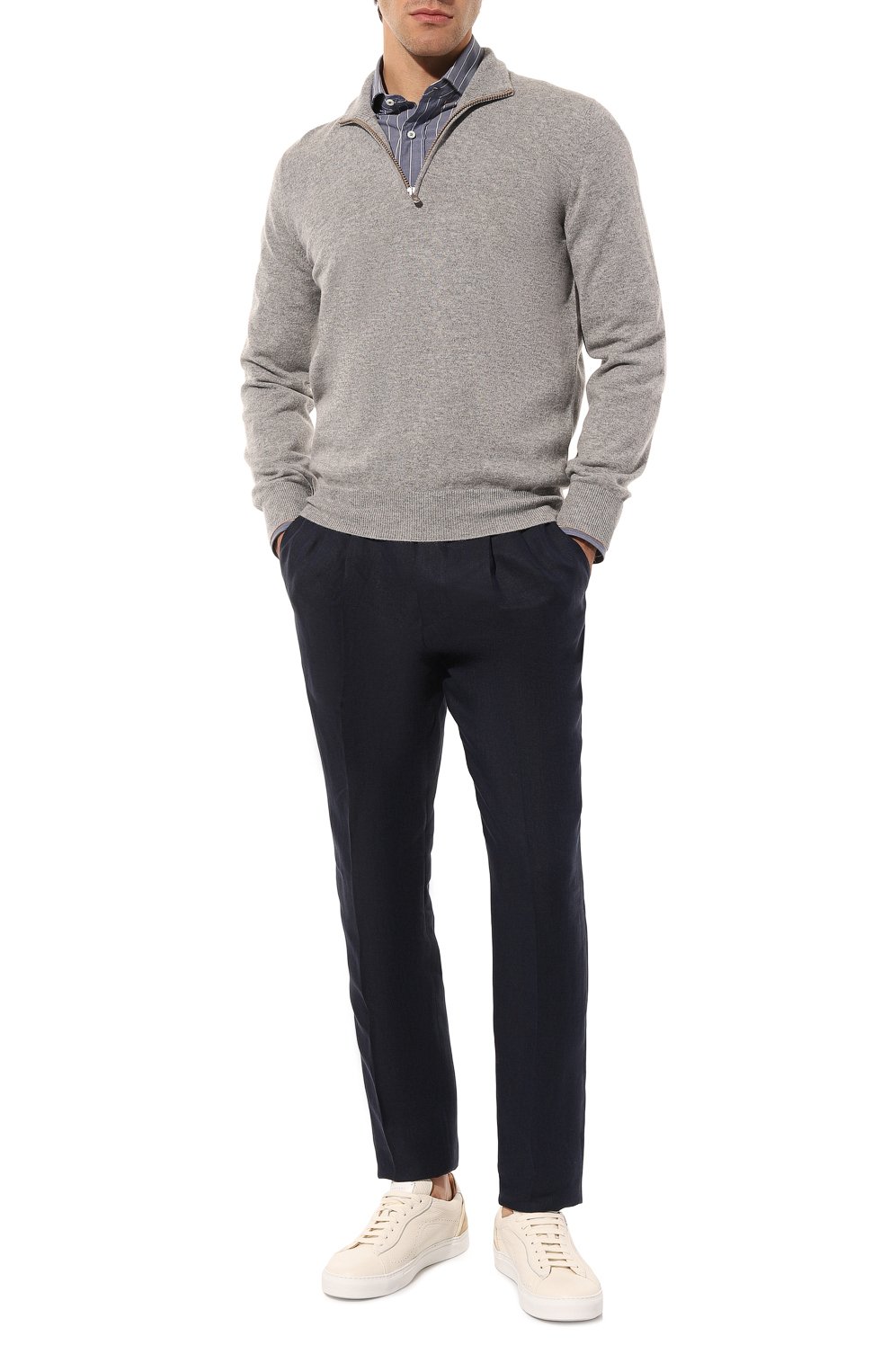 Льняные брюки BRUNELLO CUCINELLI, арт. MS442B6221, фото 2