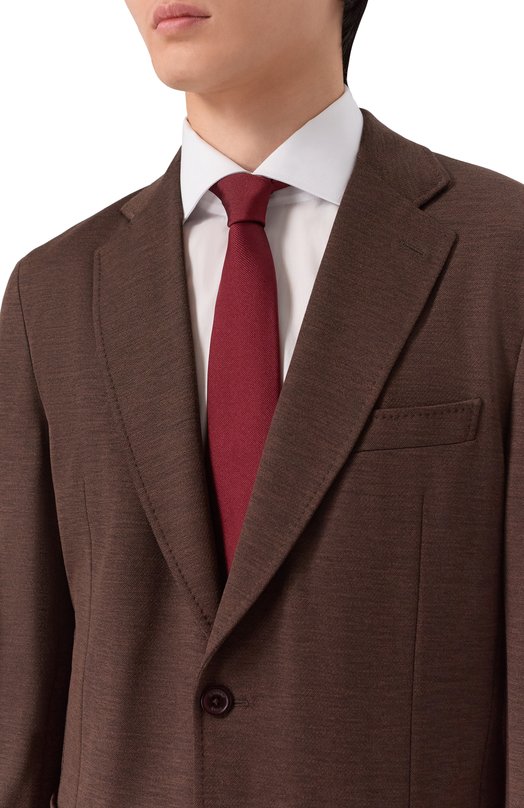 Шелковый галстук Van Laack VL-LER0Y-XX/K04264 Бордовый  VL-LER0Y-XX/K04264 Фото 2