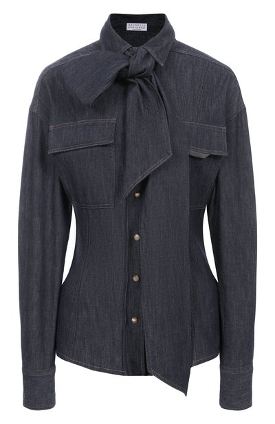 Женская джинсовая блузка BRUNELLO CUCINELLI, арт. MP792MY506