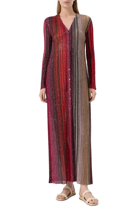 Платье из вискозы Missoni DS25SM0D/BK042D Разноцветный  DS25SM0D/BK042D Фото 3