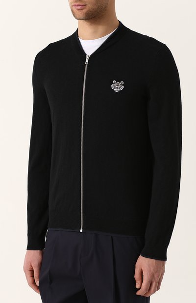 Шерстяной кардиган на молнии KENZO, арт. 5CA1023AB, фото 3