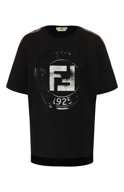 Женская хлопковая футболка FENDI, арт. FAF073 A8WI