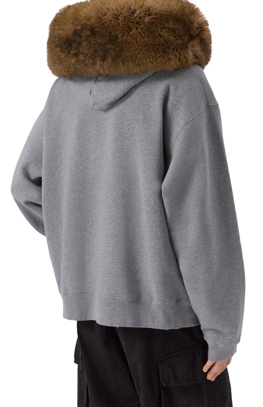 Хлопковая толстовка Balenciaga 850330/TTVB5 Серый  850330/TTVB5 Фото 4