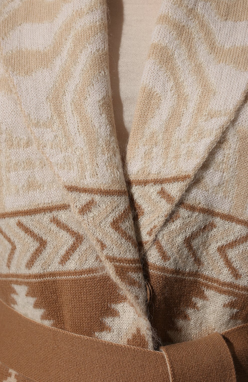 Кардиган из шерсти и шелка D.EXTERIOR бежевого цвета по цене 94100 руб., арт. 55227, фото 5 Кардиган из шерсти и шелка D.EXTERIOR, арт. 55227, фото 5