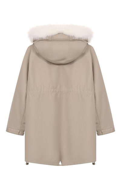 Утепленная парка с отделкой из лисы YVES SALOMON ENFANT, арт. 26WEM903LGJ02W/8-10, фото 2