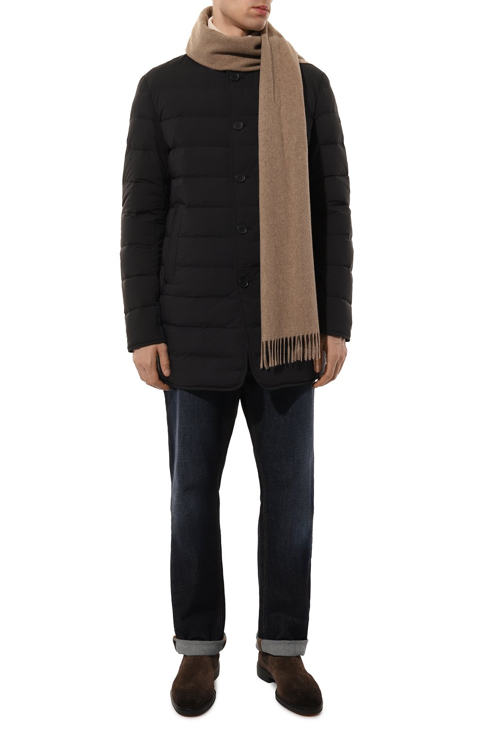 Кашемировый шарф VAN LAACK бежевого цвета по цене 29100 руб., арт. SVEN/Z10414, фото 2 Кашемировый шарф VAN LAACK, арт. SVEN/Z10414, фото 2