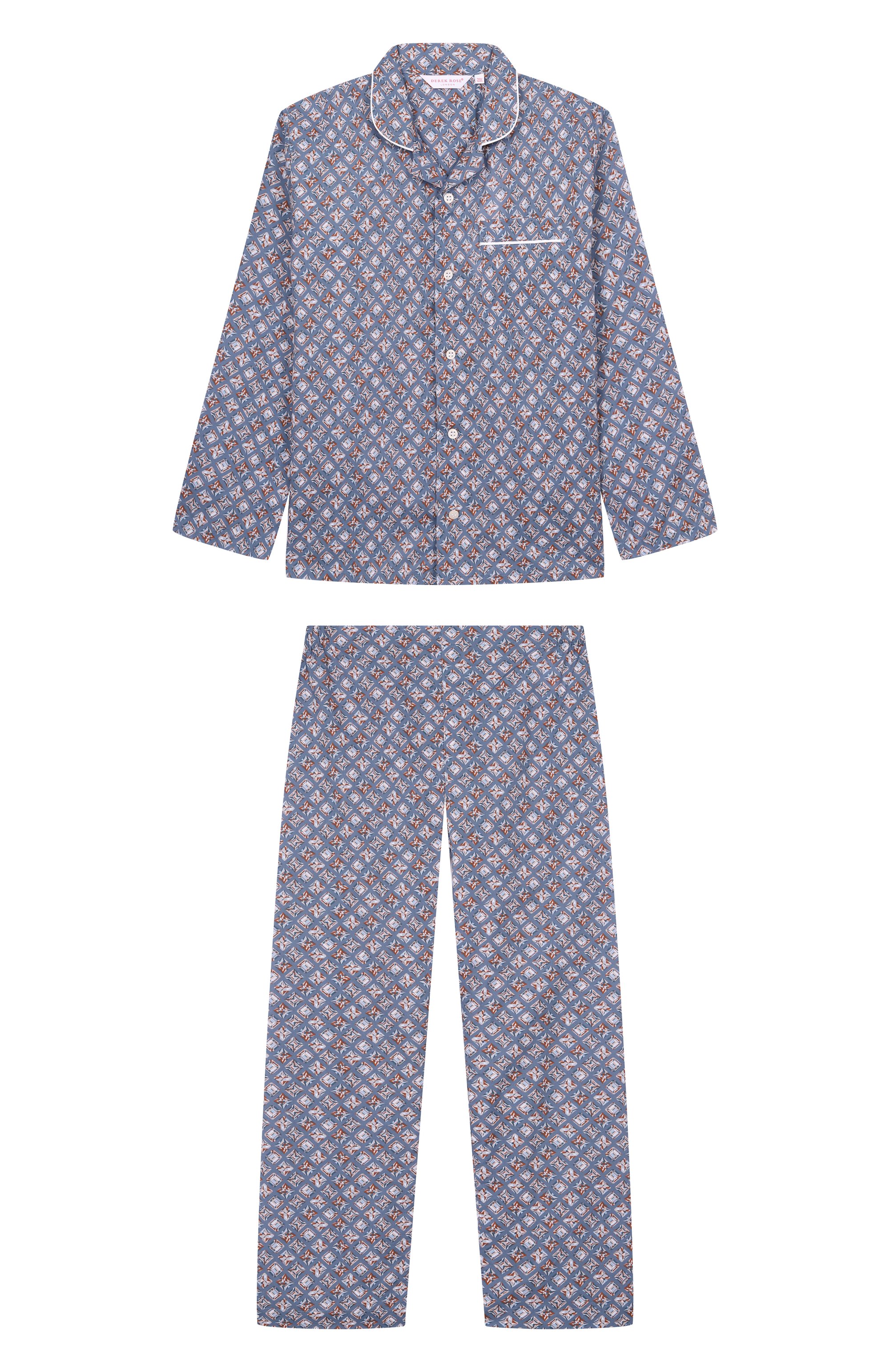 Хлопковая пижама DEREK ROSE, арт. 7025/LEDB091, фото 1
