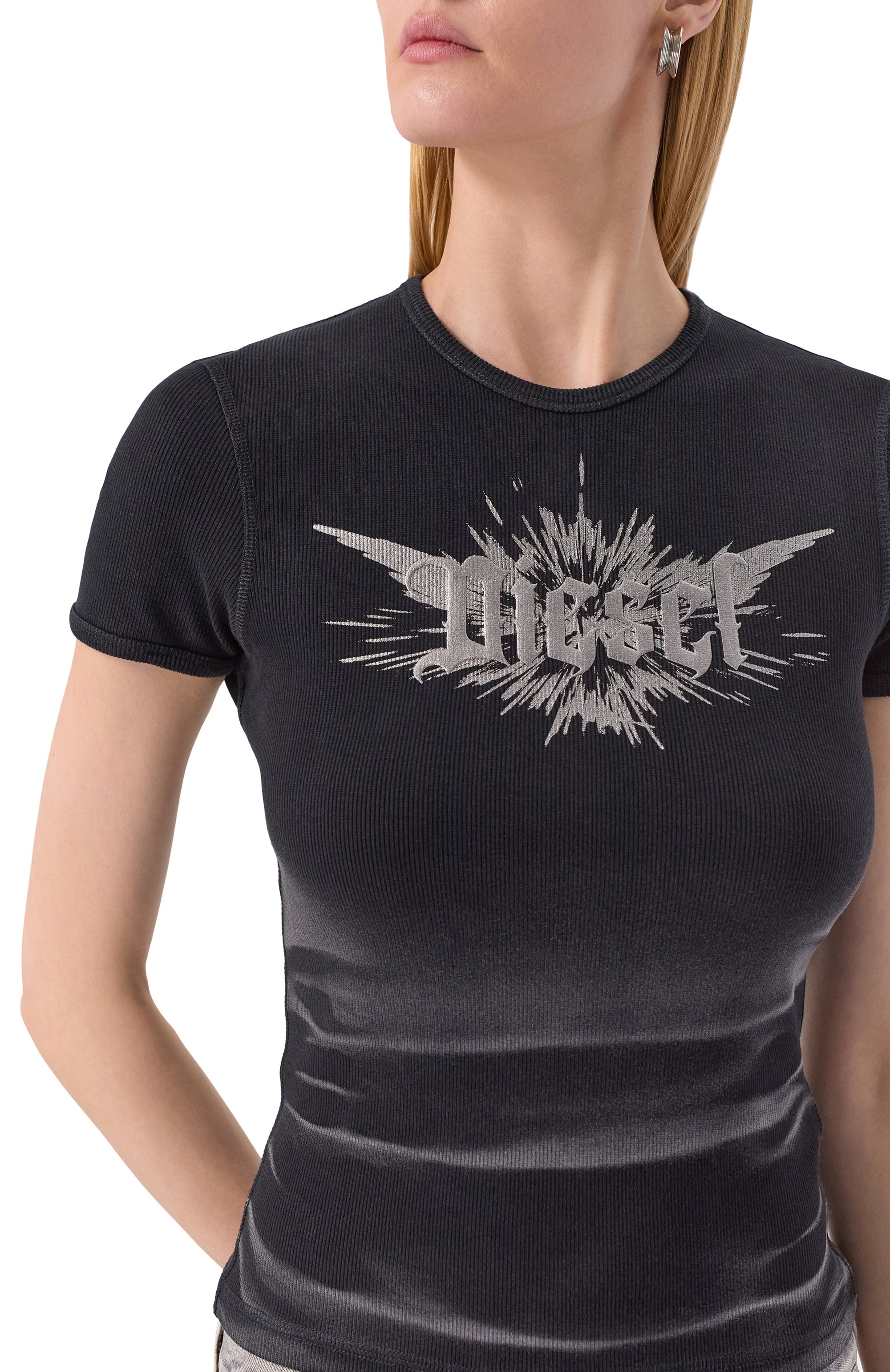 Хлопковая футболка DIESEL, арт. A14231/0WFBM, фото 5