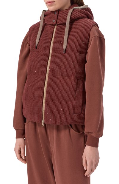 Пуховый жилет BRUNELLO CUCINELLI, арт. M0DVT2142, фото 3