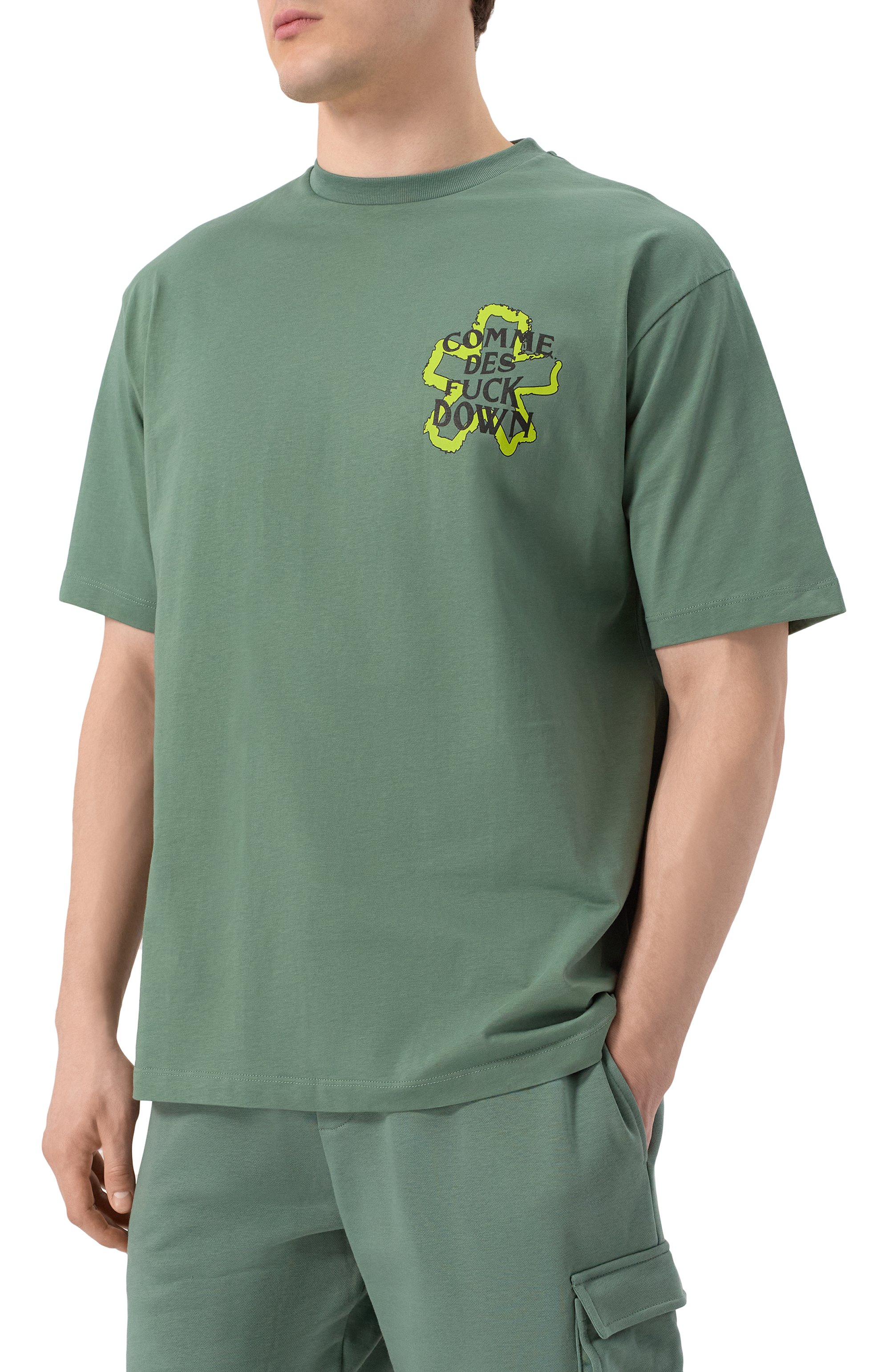 Хлопковая футболка COMME DES FUCKDOWN, арт. CFABM01594, фото 3