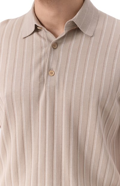 Поло из хлопка и шелка BRIONI, арт. UMR200/PCK12, фото 5