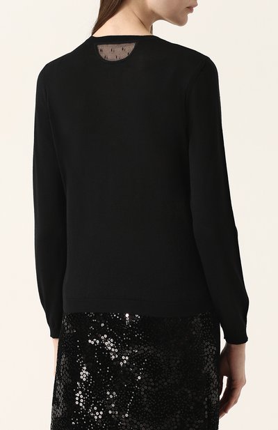 Кардиган на пуговицах из смеси кашемира и шелка REDVALENTINO, арт. PR3KA00V/1W7, фото 4