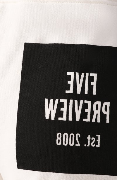 Хлопковые шорты 5PREVIEW белого цвета по цене 8530 руб., арт. W358, фото 5 Хлопковые шорты 5PREVIEW, арт. W358, фото 5