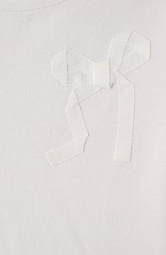 Детская хлопковая футболка IL GUFO белого цвета, арт. P25TS476MF032/2A-4A | Фото 3 (Рукава: Короткие; Материал сплава: Проставлено; Драгоценные камни: Проставлено; Девочки Кросс-КТ: футболка-одежда; Материал внешний: Хлопок; Ростовка одежда: 2 года | 92 см, 3 года | 98 см)