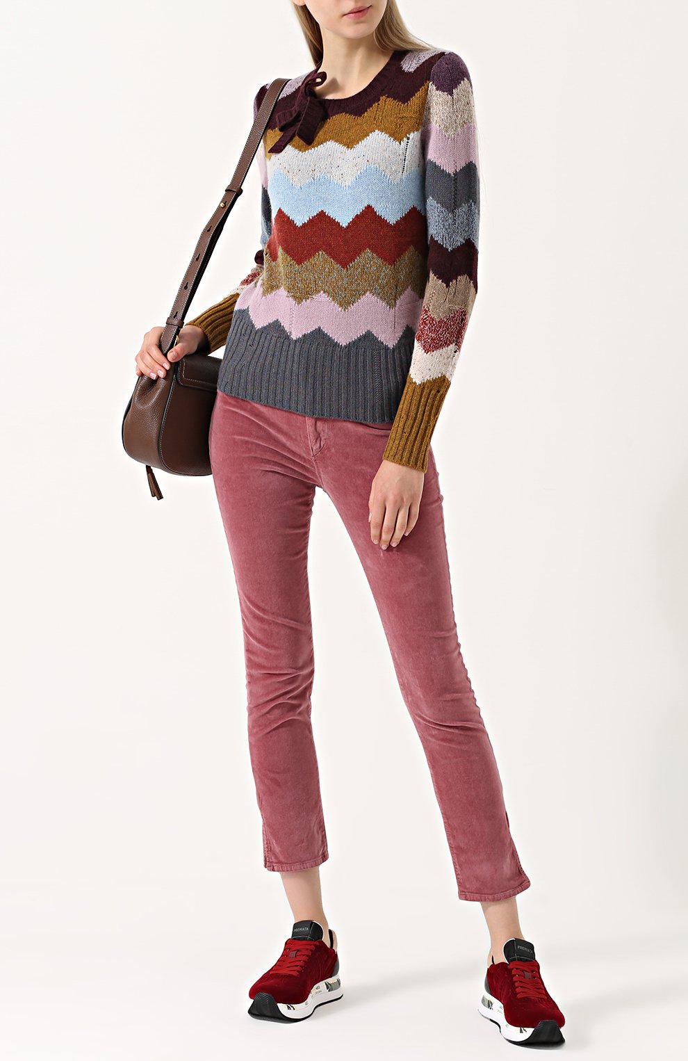 Бархатные кроссовки conny на шнуровке PREMIATA, арт. C0NNY/VAR2581, фото 2