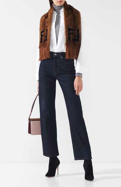 Шарф из меха норки с бахромой FENDI, арт. FNG470 A5NF, фото 2