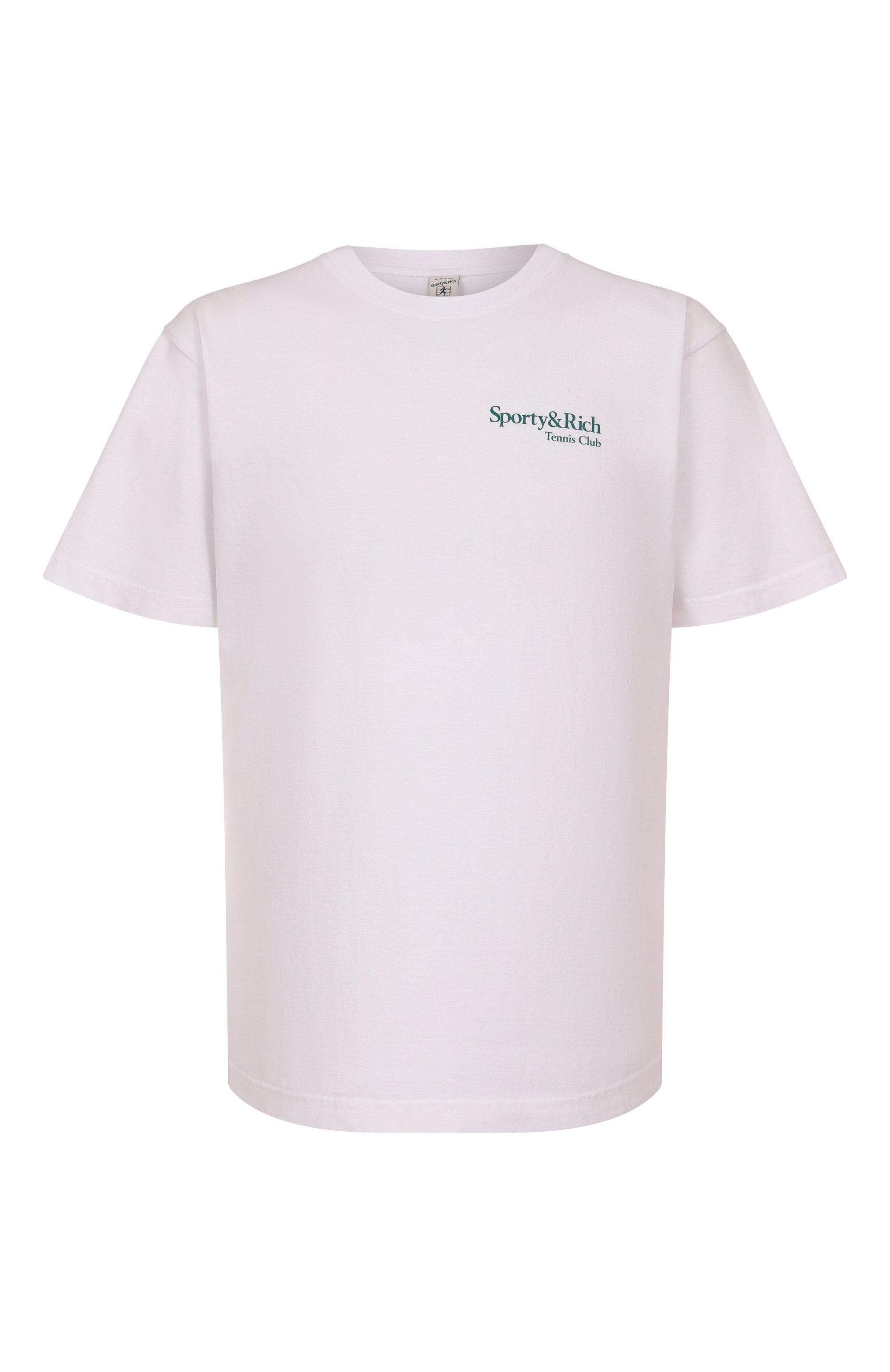 Хлопковая футболка SPORTY AND RICH, арт. T0043621425WH01, фото 1