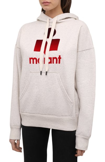 Хлопковое худи ISABEL MARANT ETOILE кремового цвета по цене 34600 руб., арт. SW0031-22P048E/MANSEL, фото 3 Хлопковое худи ISABEL MARANT ETOILE, арт. SW0031-22P048E/MANSEL, фото 3