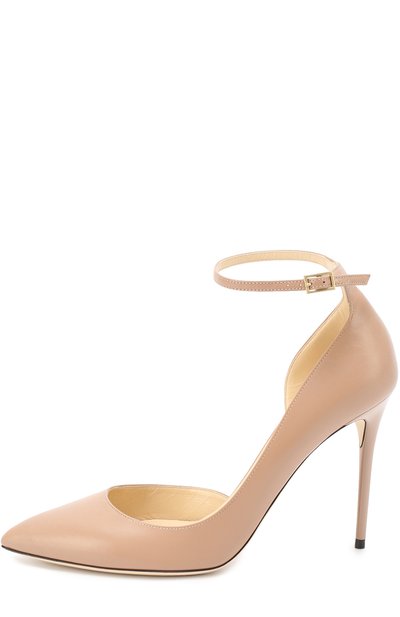 Кожаные туфли lucy 100 на шпильке JIMMY CHOO, арт. LUCY 100/KID, фото 3