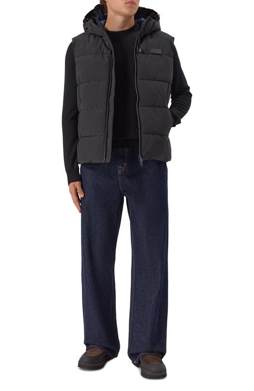 Утепленный жилет Dirk Bikkembergs BMG0990 Чёрный  BMG0990 Фото 2