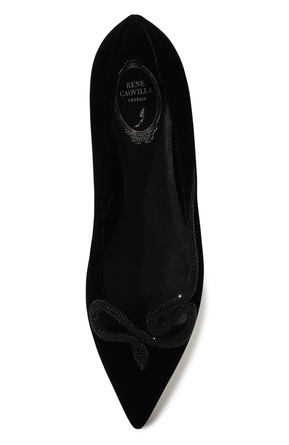 Текстильн ые балетки morgana RENE CAOVILLA, арт. C11899-010/VL01, фото 6