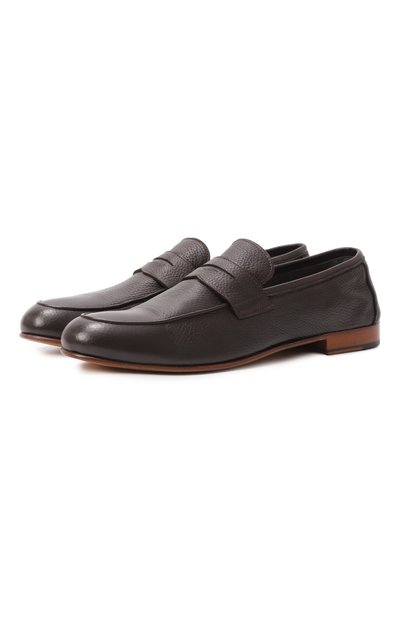 Мужские кожаные пенни-лоферы CORNELIANI, арт. 25TM77-2520917