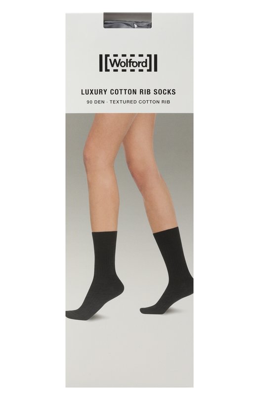 Хлопковые носки Wolford 45043 Чёрный 45043