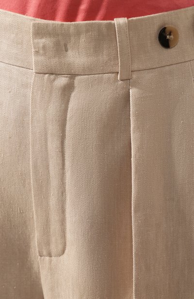 Льняные брюки LORO PIANA бежевого цвета по цене 145000 руб., арт. FAL0786, фото 5 Льняные брюки LORO PIANA, арт. FAL0786, фото 5