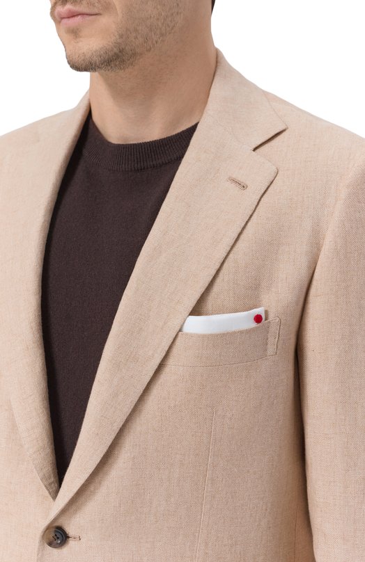 Льняной костюм Kiton UA81K0644G Бежевый  UA81K0644G Фото 6