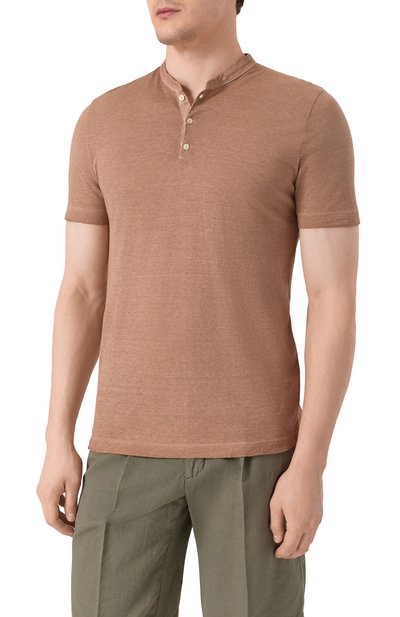 Футболка-хенли изо льна и хлопка 120% LINO, арт. 32ALIM79AC/G308/S01, фото 3