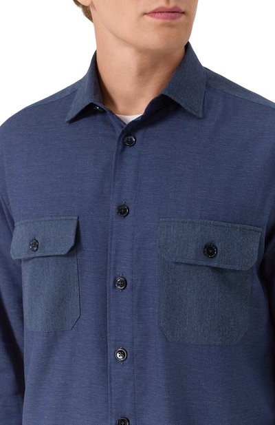 Рубашка из хлопка и кашемира CORNELIANI, арт. 26P219-2611345, фото 5