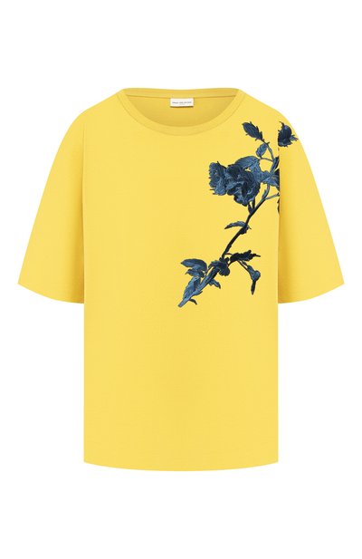 Женская хлопковая футболка DRIES VAN NOTEN, арт. 192-11138-8615
