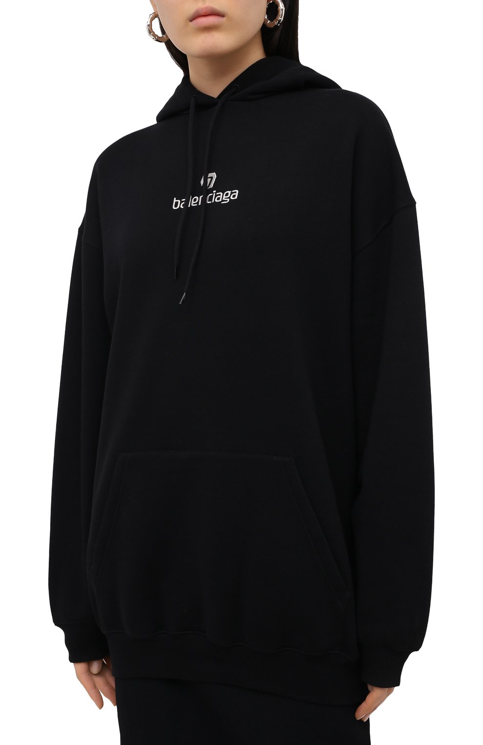 Хлопковое худи BALENCIAGA, арт. 578135/TJVE1, фото 3