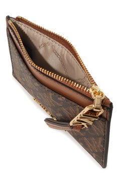 Женский футляр для кредитных карт MICHAEL MICHAEL KORS коричневого цвета, арт. 34H3G8ED1B | Фото 3 (Нос: Не проставлено; Материал сплава: Проставлено; Материал: Пластик)
