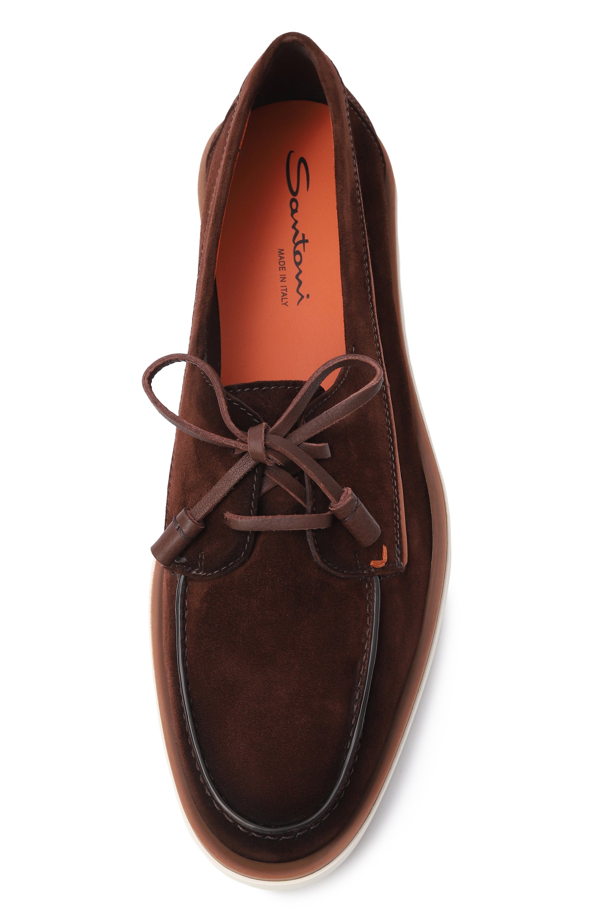 Замшевые топсайдеры detroit SANTONI, арт. MGDG19050BI0SFET, фото 6