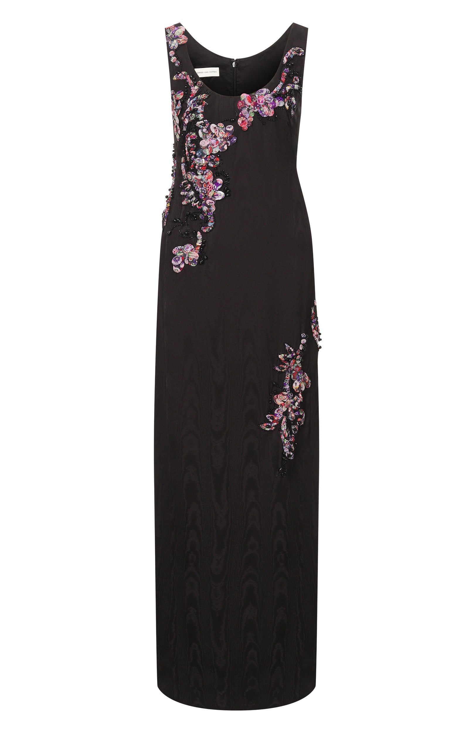 Платье из вискозы DRIES VAN NOTEN черного цвета по цене 285500 руб., арт. 262-131012/4024, фото 1 Платье из вискозы DRIES VAN NOTEN, арт. 262-131012/4024, фото 1
