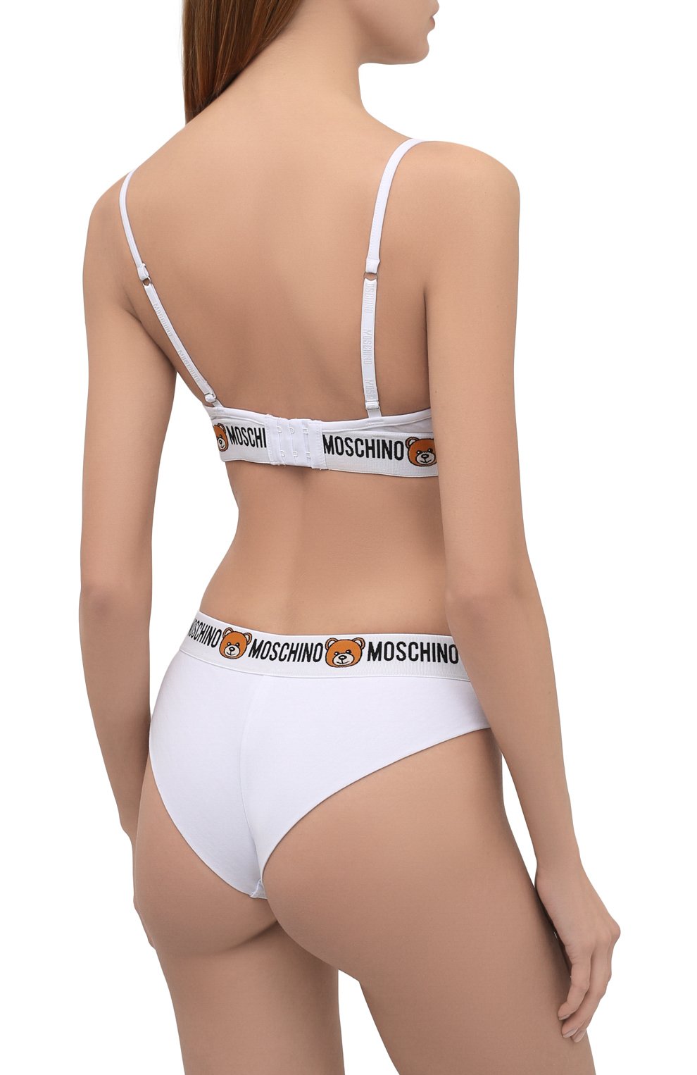 Комплект из двух трусов-слипов MOSCHINO белого цвета по цене 7995 руб., арт. A4711/9003, фото 3 Комплект из двух трусов-слипов MOSCHINO, арт. A4711/9003, фото 3