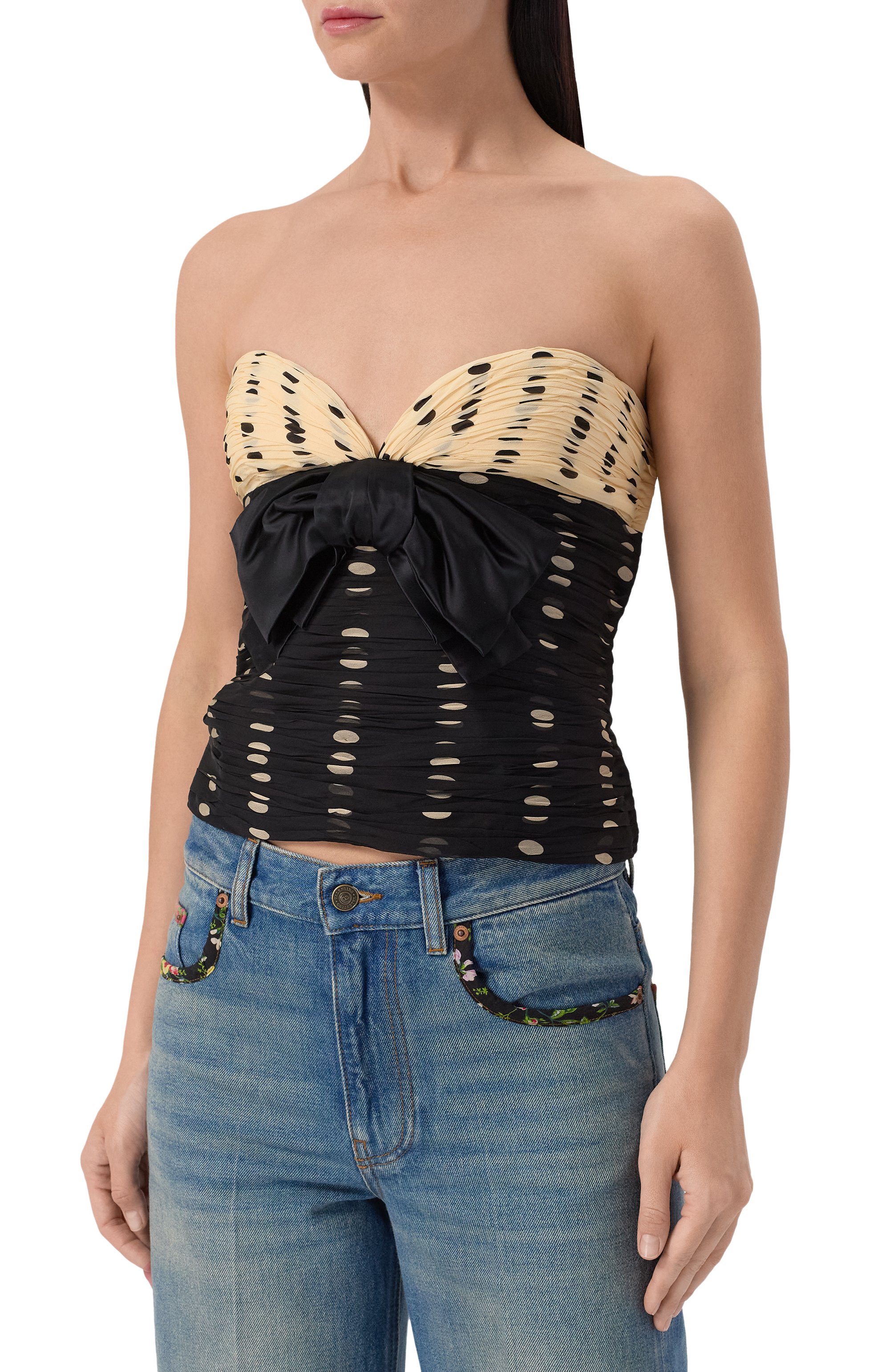 Шелковый топ VALENTINO, арт. 6B0AEAL7/9C8, фото 3