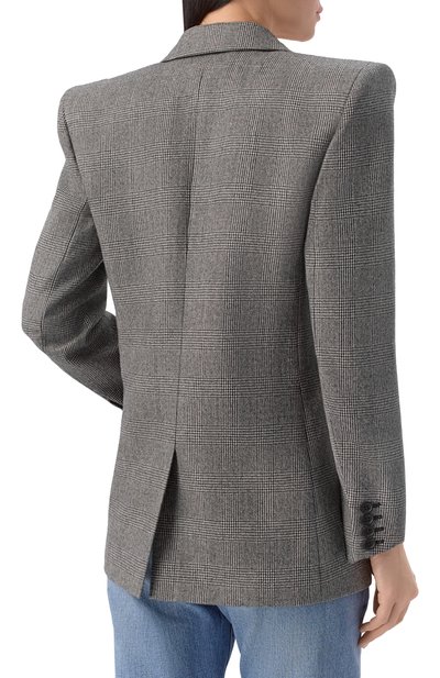 Шерстяной жакет SAINT LAURENT, арт. 758058/Y5H54, фото 4