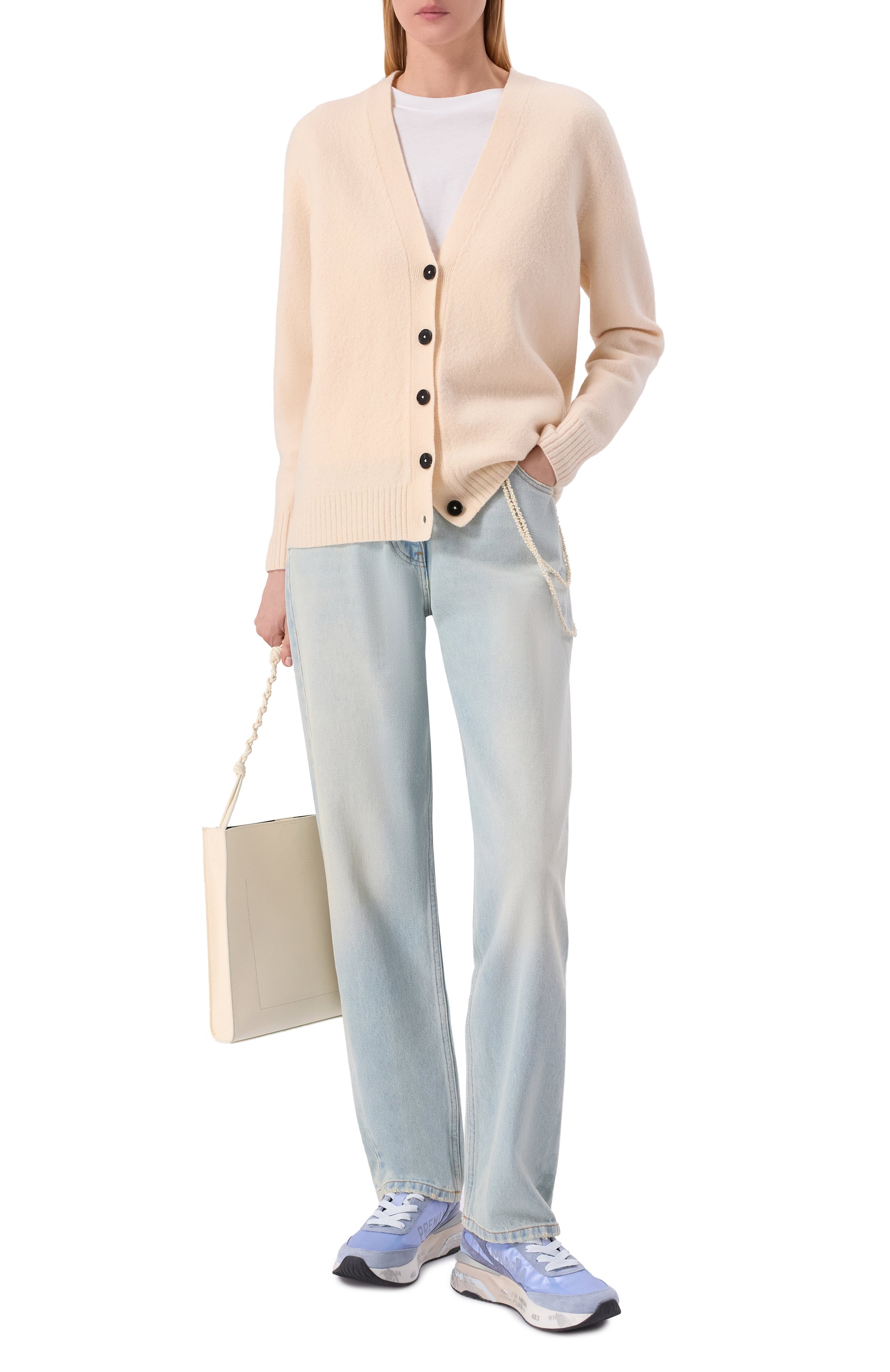 Комбинированные кроссовки lucy-d 0.2 PREMIATA голубого цвета по цене 32600 руб., арт. M0ERUND/VAR 8082, фото 3 Комбинированные кроссовки lucy-d 0.2 PREMIATA, арт. M0ERUND/VAR 8082, фото 3