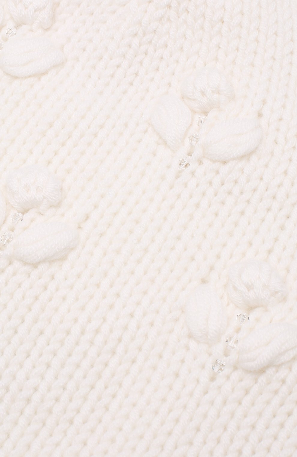 Кашемировая шапка фактурной вязки с бусинами LORO PIANA, арт. FAG4382, фото 3