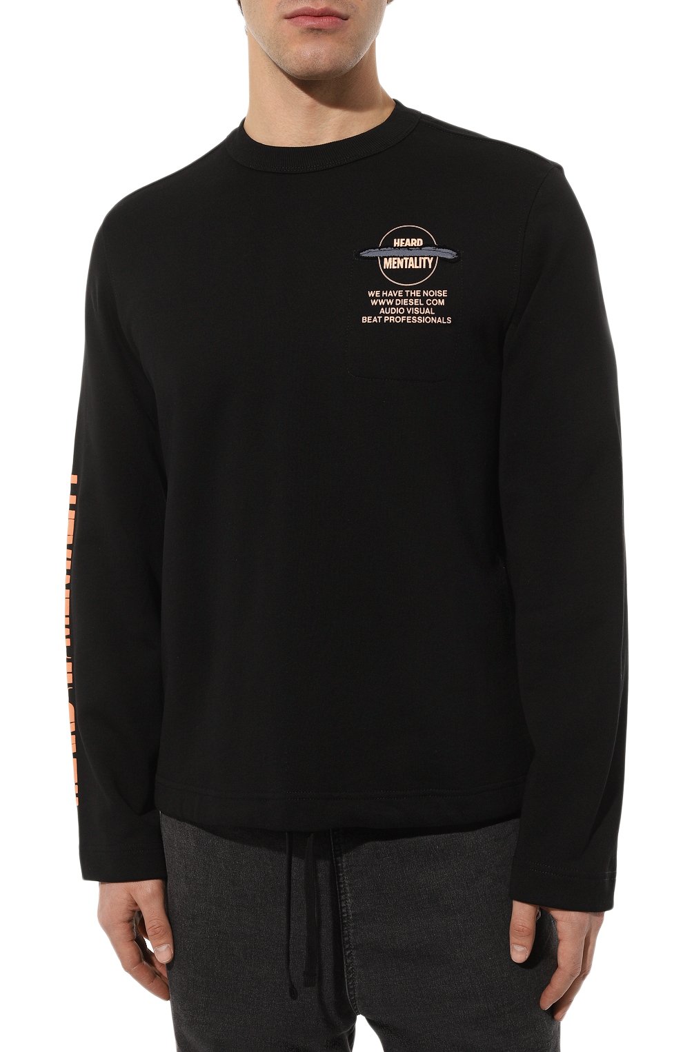 Хлопковый свитшот DIESEL, арт. A08560/0EJAB, фото 3